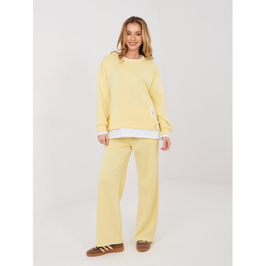 Spodnie dresowe-IT-DR-22230.92-jasny ż&oacute;łty 4