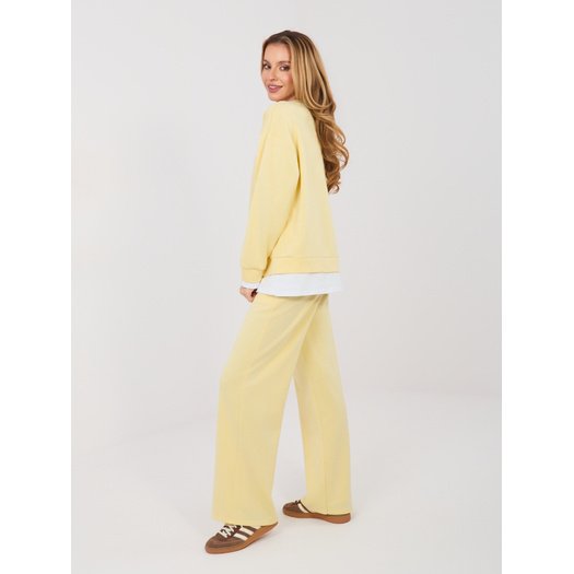 Spodnie dresowe-IT-DR-22230.92-jasny ż&oacute;łty