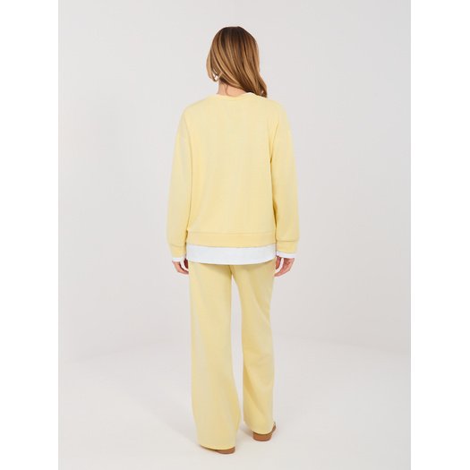 Spodnie dresowe-IT-DR-22230.92-jasny ż&oacute;łty 2