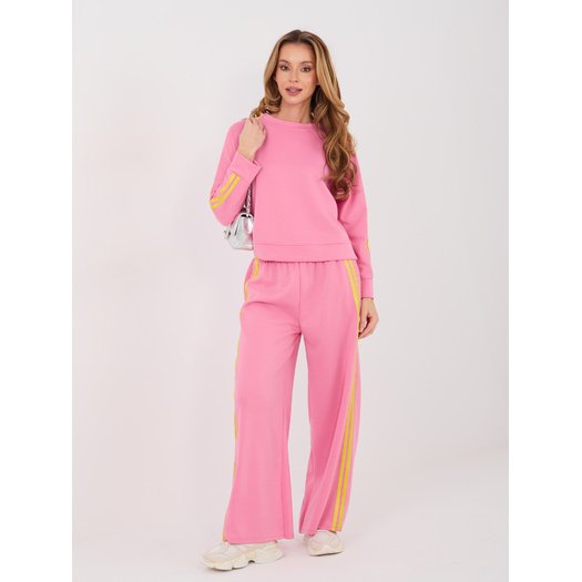 Spodnie dresowe-IT-DR-21772.91-ciemny r&oacute;żowy 1