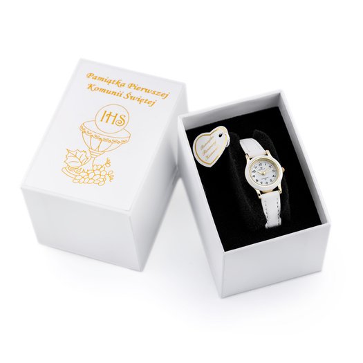 CHILDREN S WATCH PERFECT LP004-03 communion watch - white + BOX
