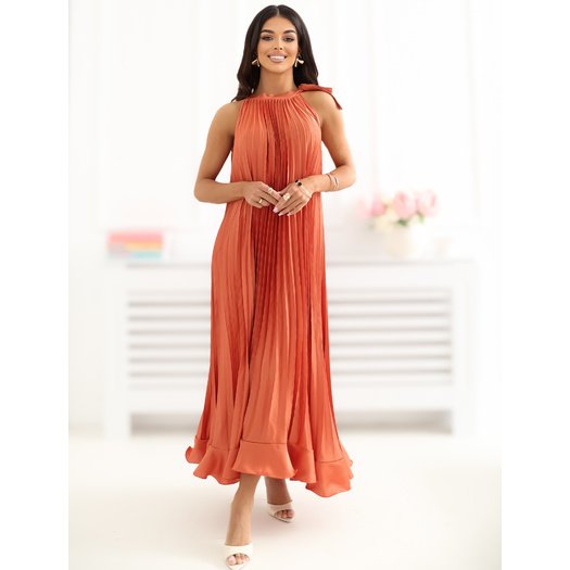 Sukienka-IT-SK-20990.94-ciemny pomarańczowy 1