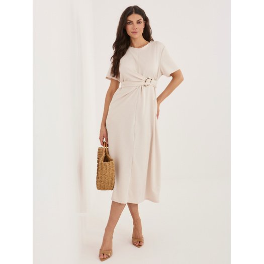 Sukienka-MI-SK-A5449.92-jasny beżowy 1