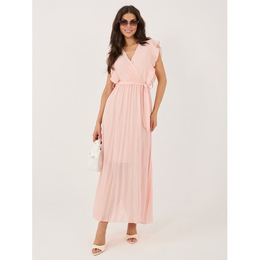 Sukienka-IT-SK-13166.85-brzoskwiniowy 1