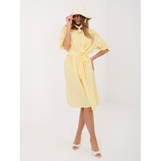 Sukienka-MI-SK-32807-1.17P-jasny ż&oacute;łty 3