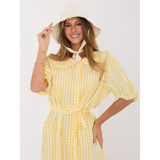 Sukienka-MI-SK-32807-1.17P-jasny ż&oacute;łty 2