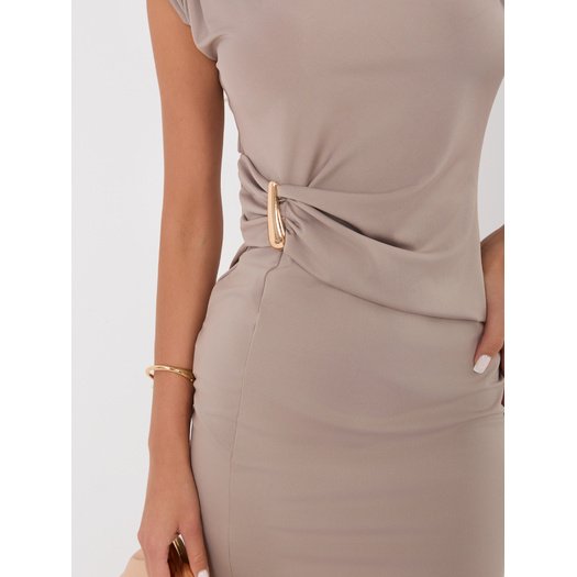 Sukienka-MI-SK-A53878.46-ciemny bezowy
