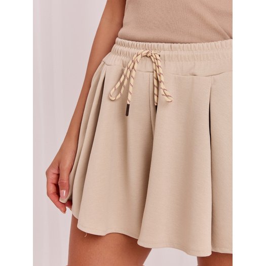 Szorty-MI-SN-P6991.99-beżowy 2