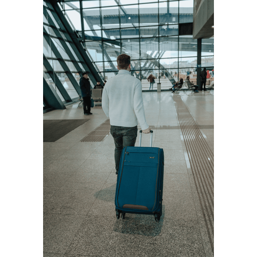 Medium soft luggage M Solier STL1311 navy-brown 9