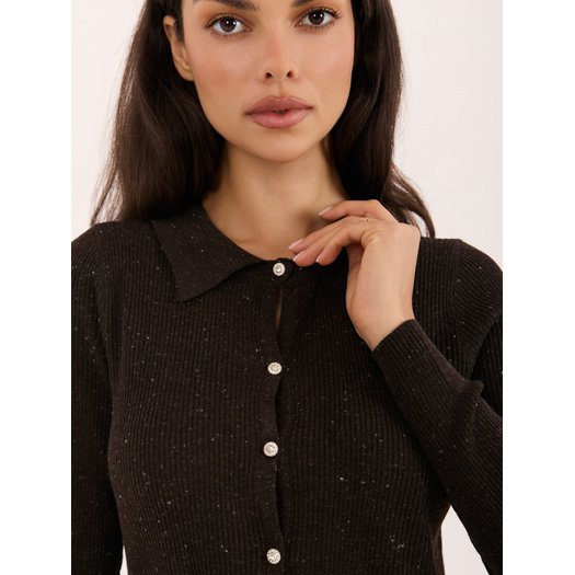 Sweter-PM-SW-SF391.28-brązowy