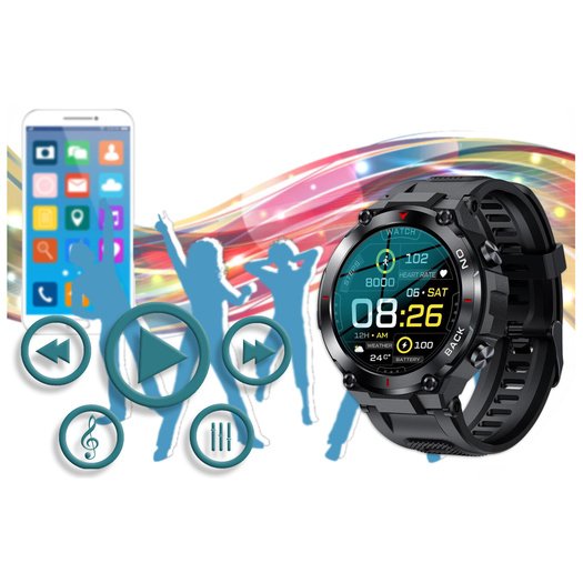 Išmanusis laikrodis vyrams GRAVITY GT8-1 - z GPS (sg017a)
