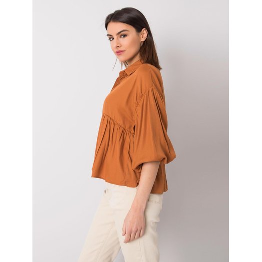 Koszula-328-KS-4023.57-jasny brązowy 2