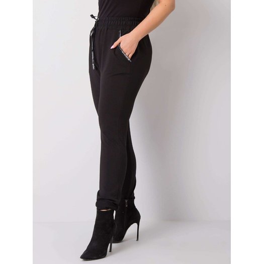 Spodnie dresowe-RV-DR-4765.52-czarny 5