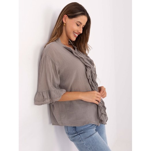 Koszula-MI-KS-92224.95-ciemny bezowy