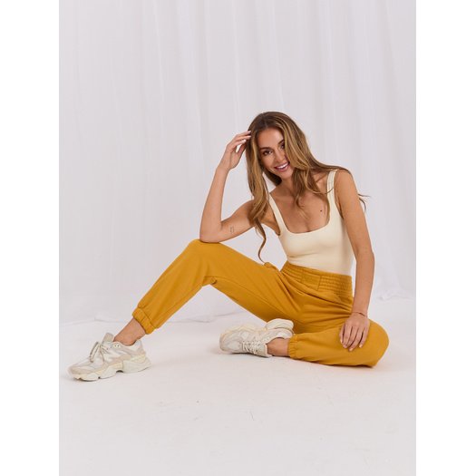 Sportinės kelnės - RV-DR-7460.11 - Šviesiai oranžinės spalvos 4
