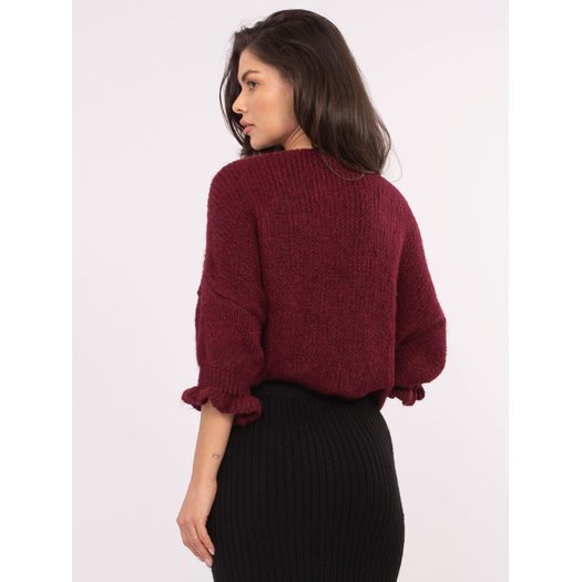 Sweter-MI-SW-2911.91-bordowy 2