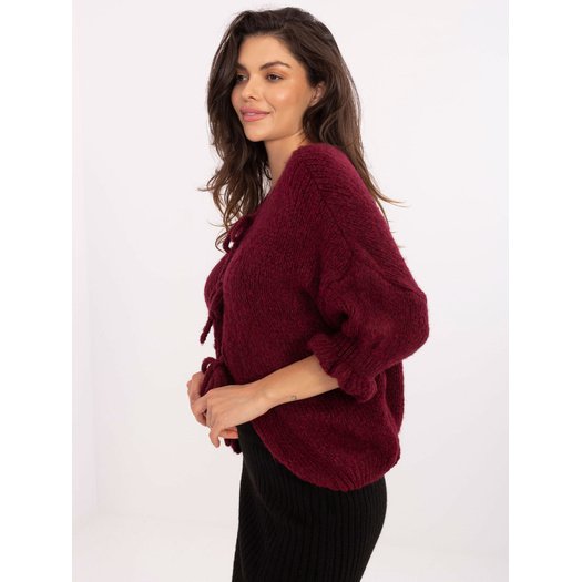 Sweter-MI-SW-2911.91-bordowy