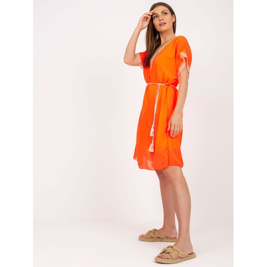 Suknelė-DHJ-SK-1508.12-fluo oranžinė 5