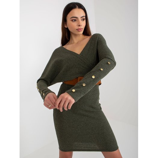 Suknelė-TW-SK-BE-BQ183.19-khaki