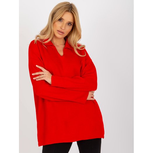 Sweter-LC-SW-2261.00P-czerwony 9