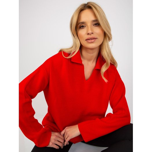 Sweter-LC-SW-2261.00P-czerwony 12