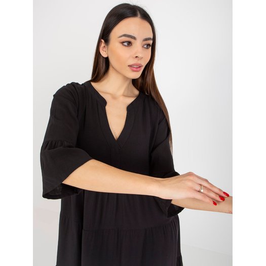 Suknelė - D73761M30214B - juoda 4