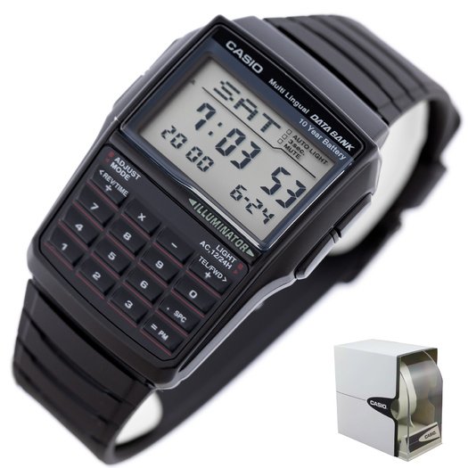 Laikrodis vyrams CASIO VINTAGE DATABANK DBC-32-1A (zd162a)