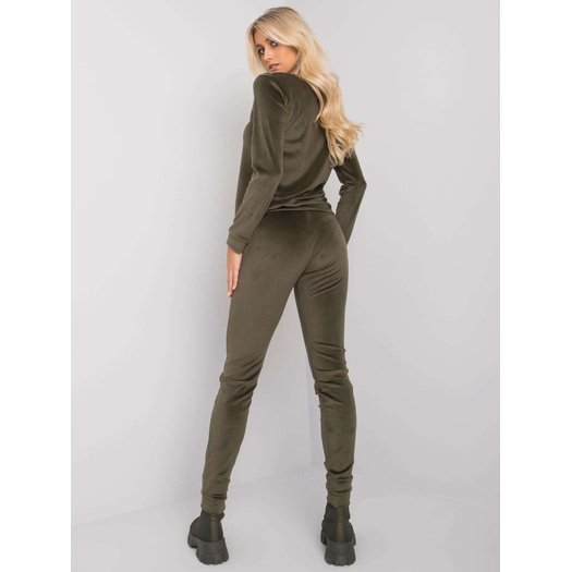 Veliūrinis treningas moterims  RV-KMPL-6083.05-khaki