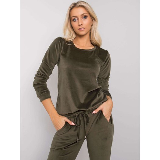 Veliūrinis treningas moterims  RV-KMPL-6083.05-khaki