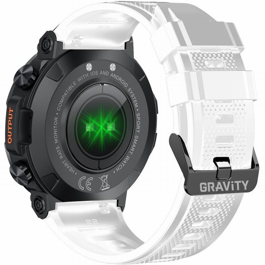 Išmanusis laikrodis vyrams Gravity GT7-6 PRO - Skambinimo funkcija,Pulsometras (sg018f)