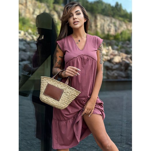 Suknelė-TW-SK-2206.04P-tamsiai rožinė 13