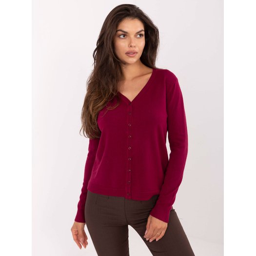 Sweter-PM-SW-M1620.68-bordowy