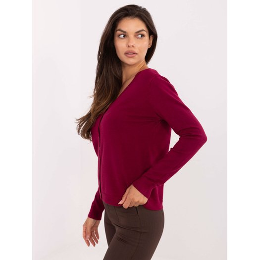 Sweter-PM-SW-M1620.68-bordowy 1