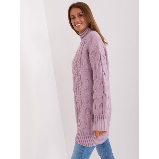 Megztinis - AT-SW-2367-1.35P - šviesiai violetinis