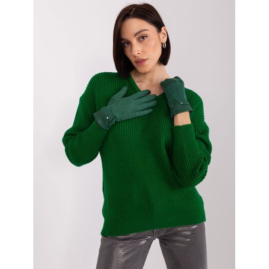 Rękawiczki-AT-RK-239507.53P-ciemny zielony 4