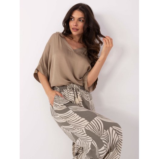 Spodnie-D73771M62237G-khaki 3