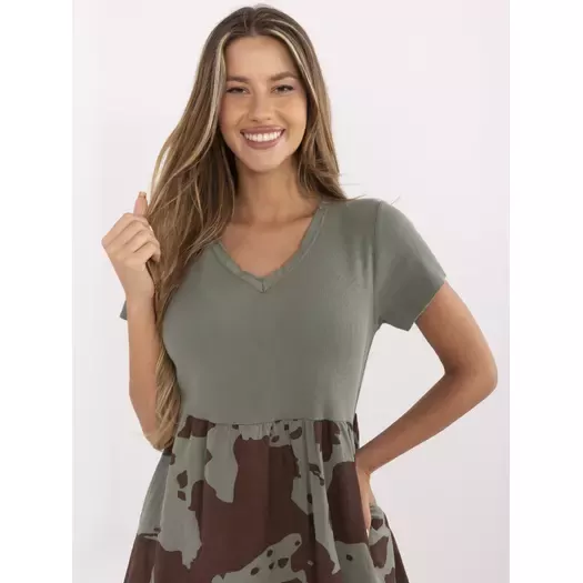 Sukienka-DHJ-SK-253701.80-khaki 1