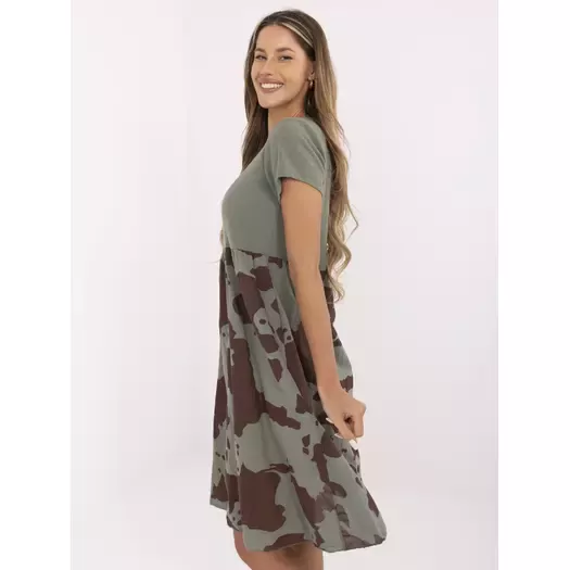 Sukienka-DHJ-SK-253701.80-khaki 2