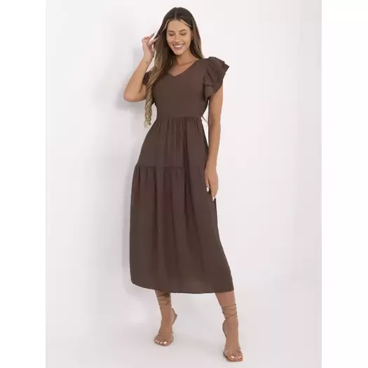 Sukienka-MI-SK-A2489.21-brązowy 3