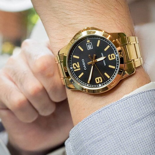 Laikrodis vyrams CASIO MTP-V004G-1B + dėžutė
