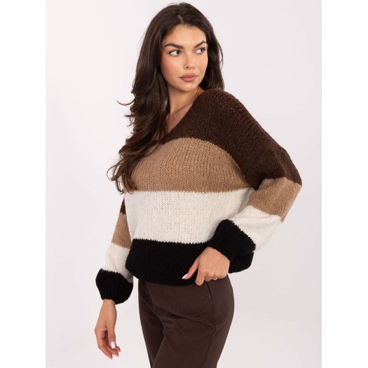Sweter-MI-SW-0409.85-brązowy