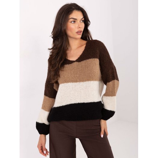 Sweter-MI-SW-0409.85-brązowy 1