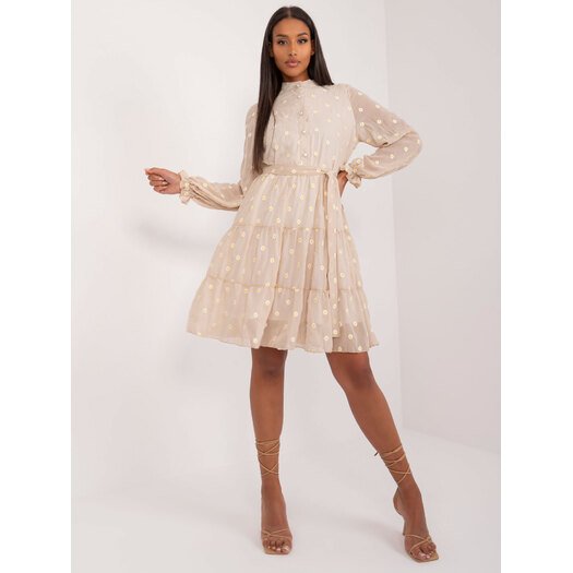 Suknelė-LK-SK-509577.71-smėlio spalvos 6