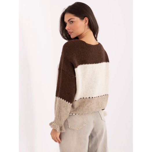 Sweter-MI-SW-0903.87-brązowy 3