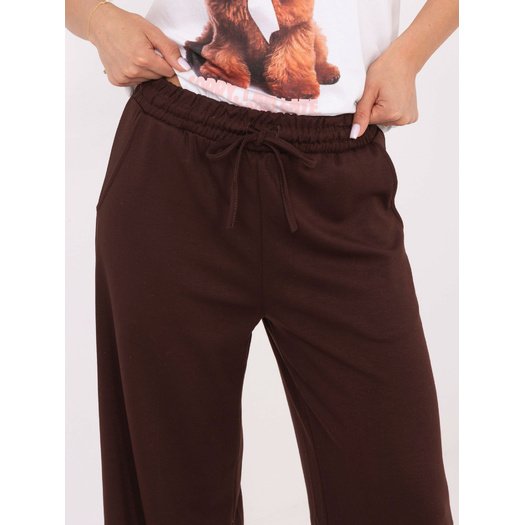Spodnie dresowe-RV-DR-A611.52-ciemny brązowy 1