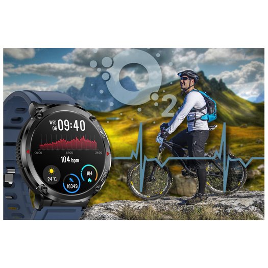 SMARTWATCH MĘSKI GRAVITY GT21-5 - BLUETOOTH CALL, DODATKOWY PASEK (sg025e)