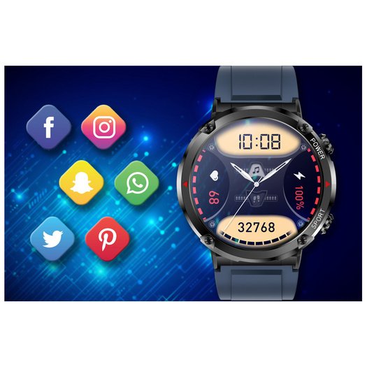 SMARTWATCH MĘSKI GRAVITY GT21-5 - BLUETOOTH CALL, DODATKOWY PASEK (sg025e)