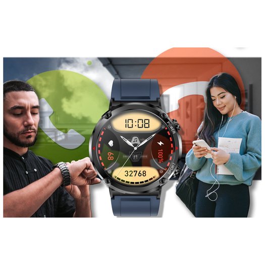 SMARTWATCH MĘSKI GRAVITY GT21-5 - BLUETOOTH CALL, DODATKOWY PASEK (sg025e)