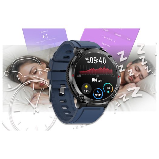 SMARTWATCH MĘSKI GRAVITY GT21-5 - BLUETOOTH CALL, DODATKOWY PASEK (sg025e)