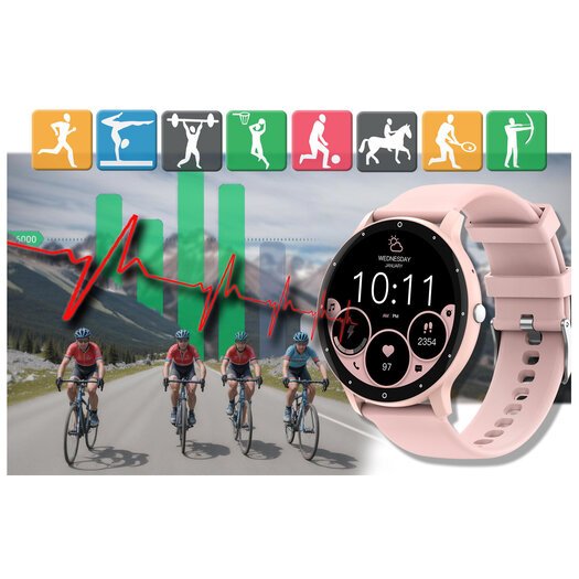 SMARTWATCH UNISEX GRAVITY GT1-5 PRO - ROZMOWY BLUETOOTH, DODATKOWY PASEK (sg027e)